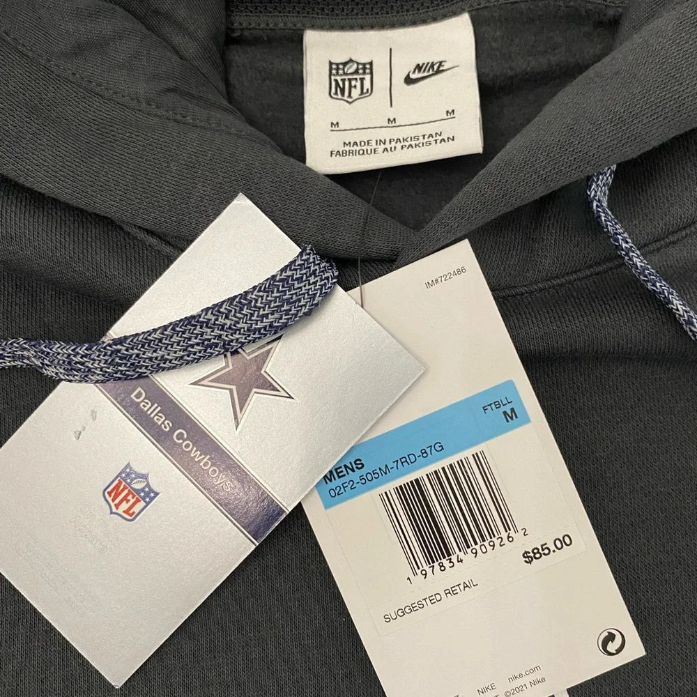 Nike Dallas Cowboys Mens Med 2024 Sideline Club Pullover Team Player Hoodie New